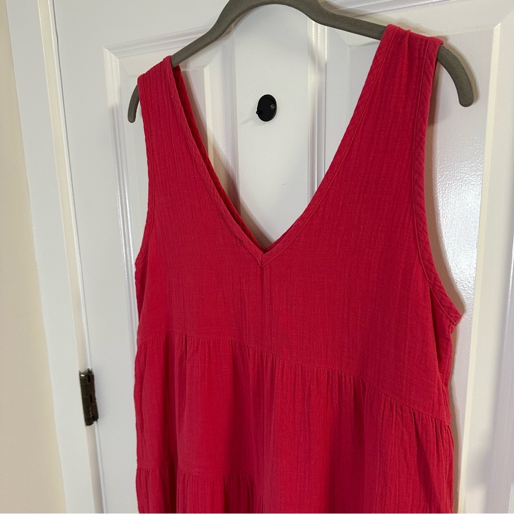 Quince 100% Organic Cotton Gauze Tiered Maxi Dress - Picture 5 of 8